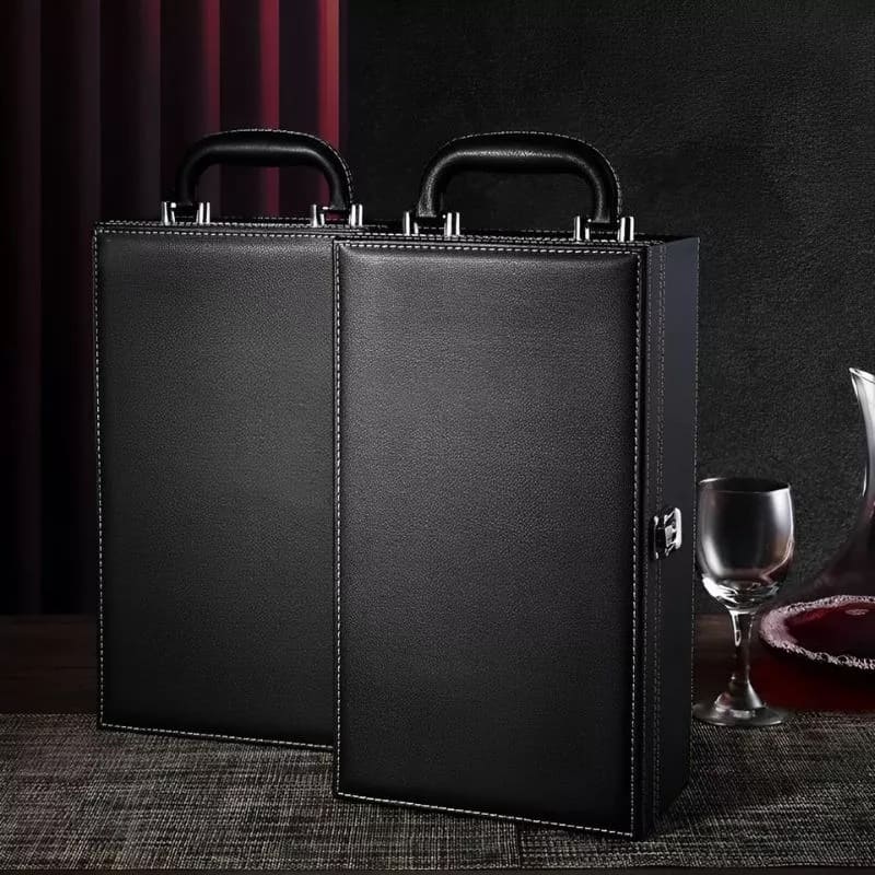 wine gift box leather eco box luxury baskets set 