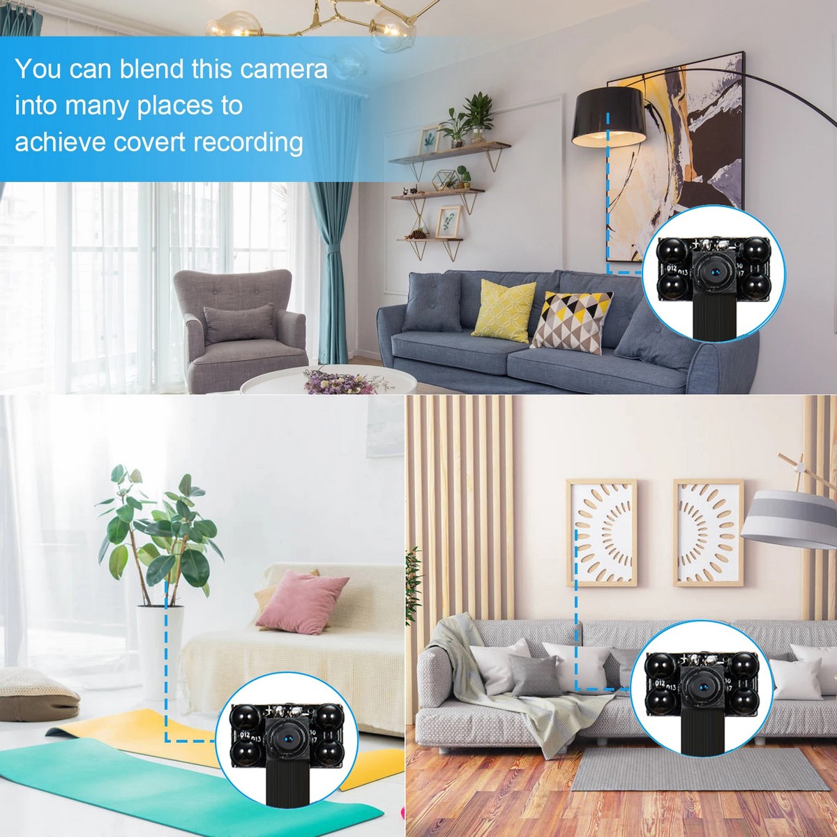 mini wifi pinhole camera - monitoring of apartment, house, office