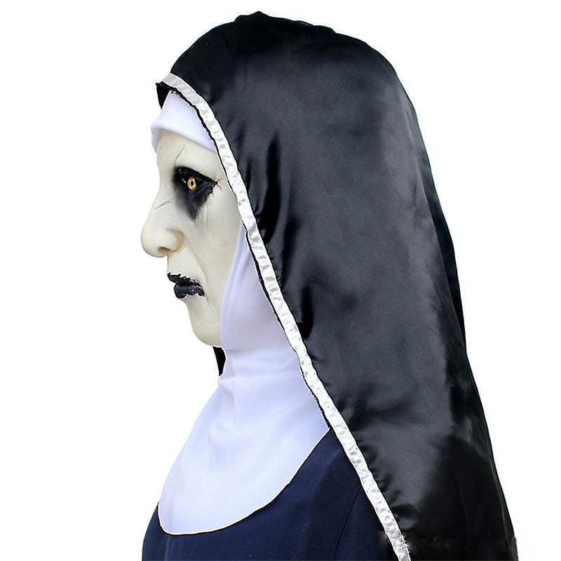 nun mask on The face or head horror