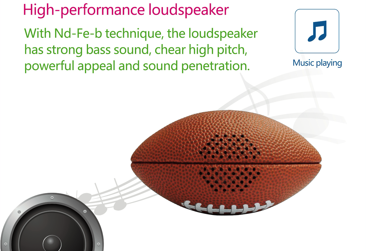 rugby ball wireless speaker bluetooth mini american football ball