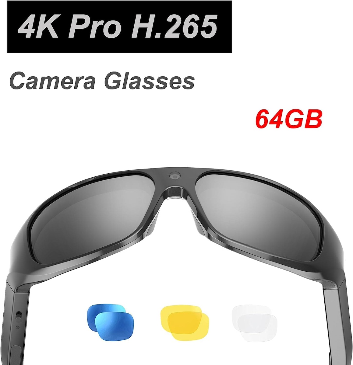 Smart glasses with 4K camera