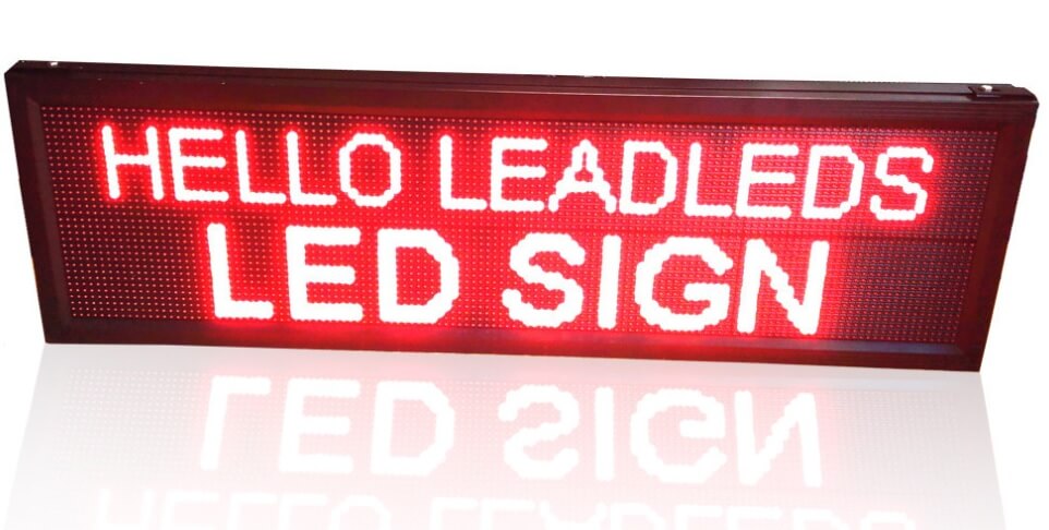 led moving message display