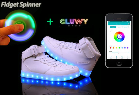 White LED shoes Sneakers - App to 