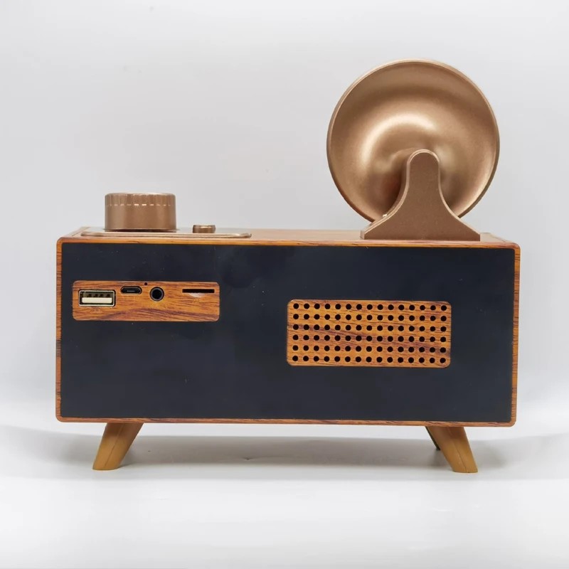 old radio mini small wooden retro vintage style design