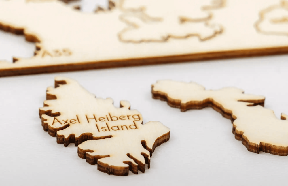 exotic islands for 3d wall wooden maps