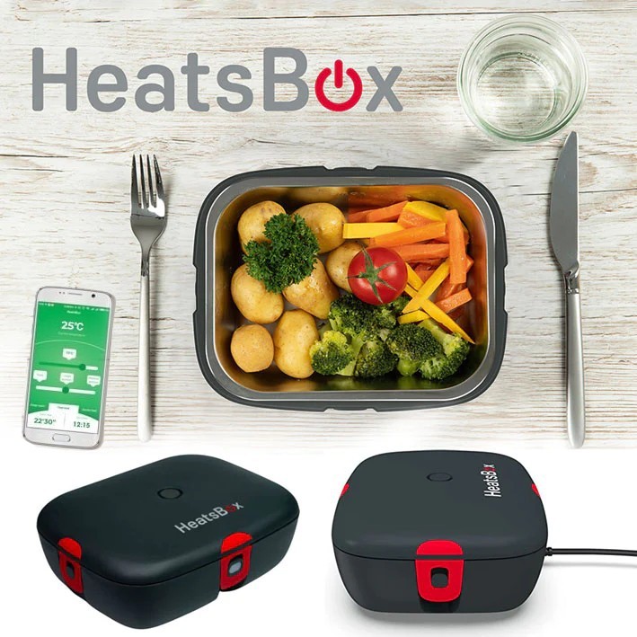 HeatsBox Style+ Smart Electric Lunch Box, Food Heater, Portable