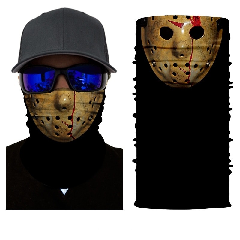 Jason Voorhees Face Friday The 13th Mens Baseball Jersey - Ink In