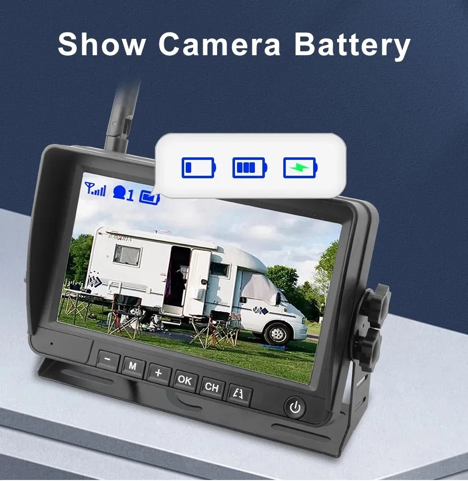 monitor, suitable for caravans, camera battery capacity