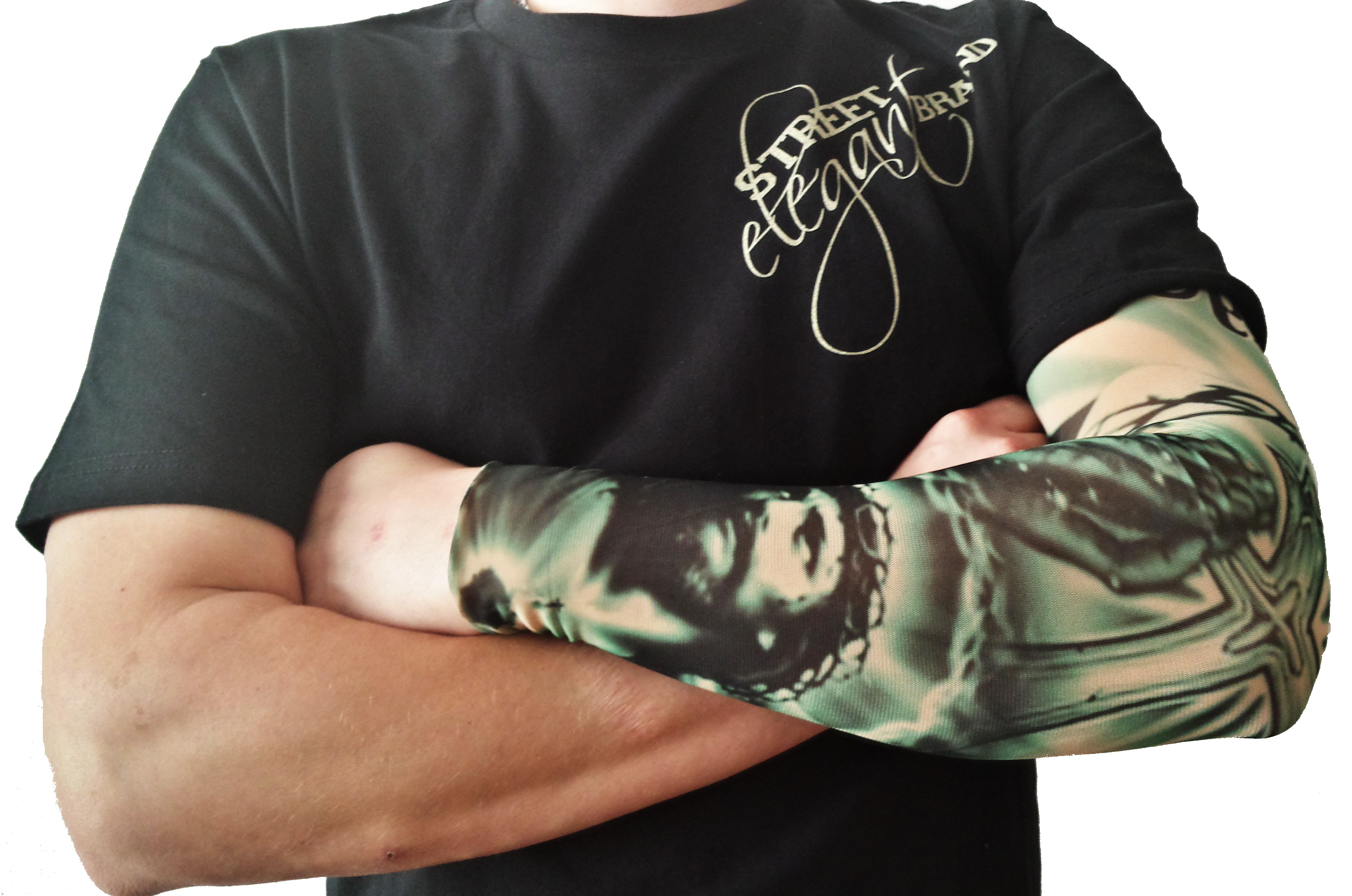 arm tattoos for men half sleeves jesus
