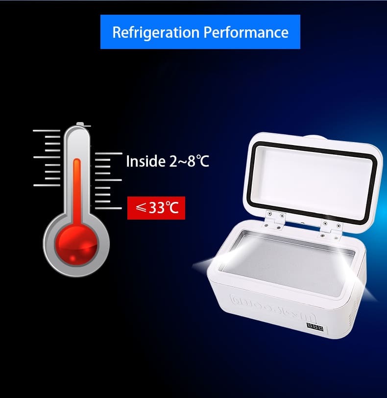 small refrigerator for medicines or other items that need cooling