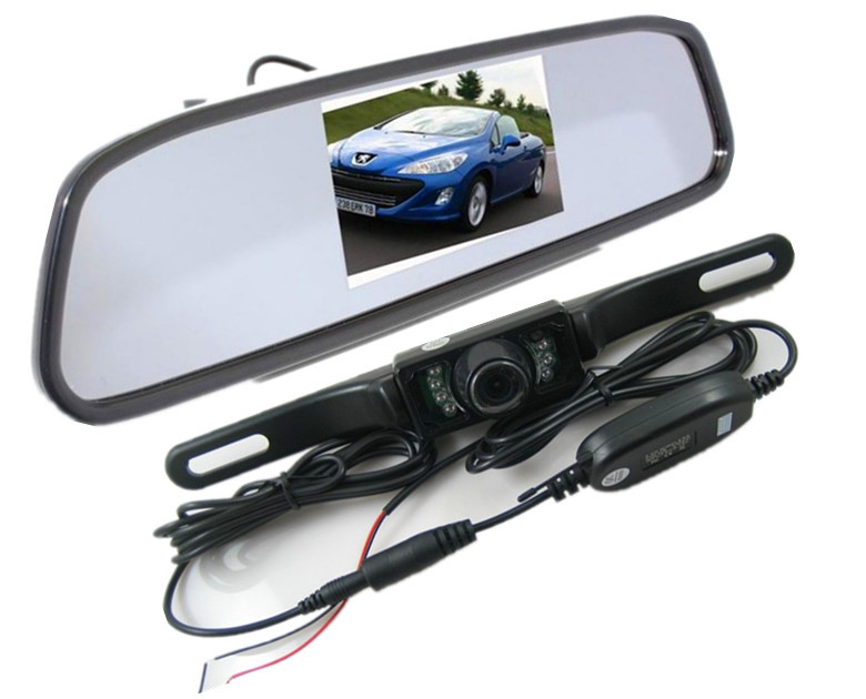 Rearview mirror with 4.3" display + wifi reversing camera