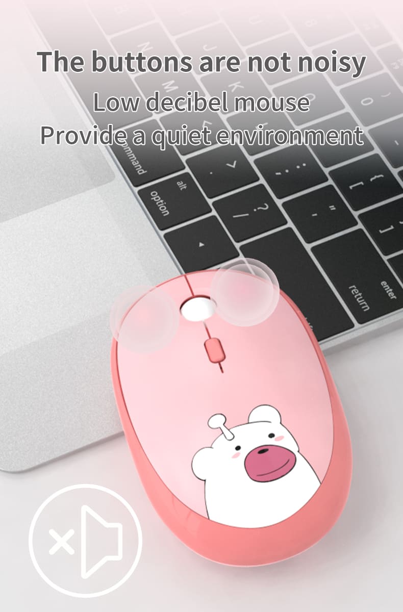 Mouse pink wifi wireless optic teddy bear