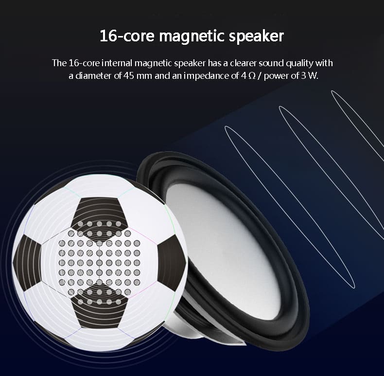 speaker ball football mini for mobile phone portable