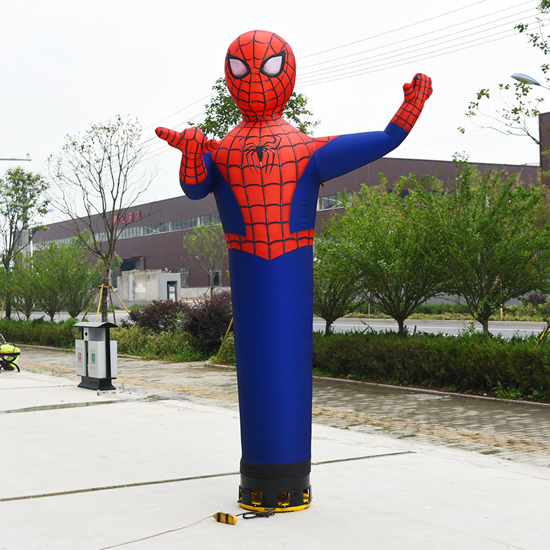 Spiderman baloon sky figurine with a fan air dancer baloon dancing man