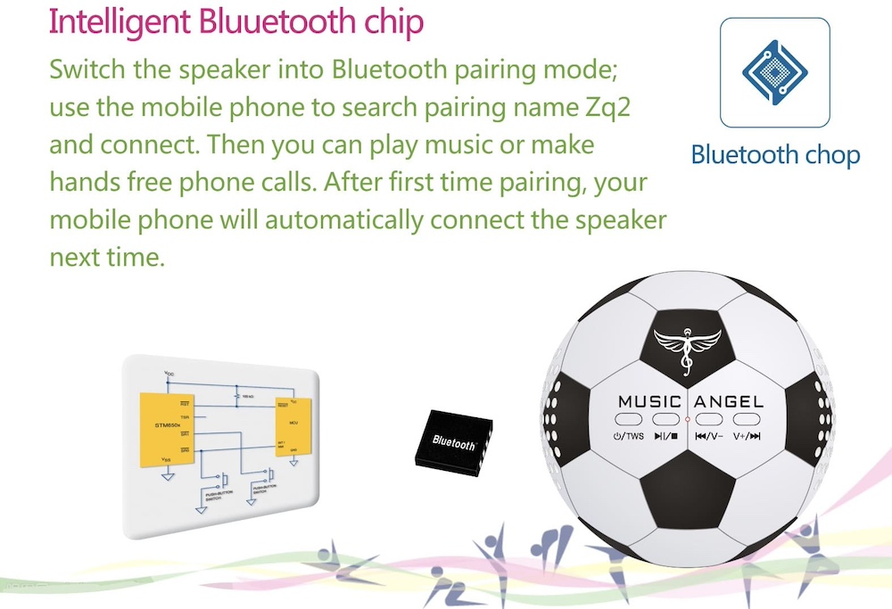 bluetooth speaker for pc mobile phone ball
