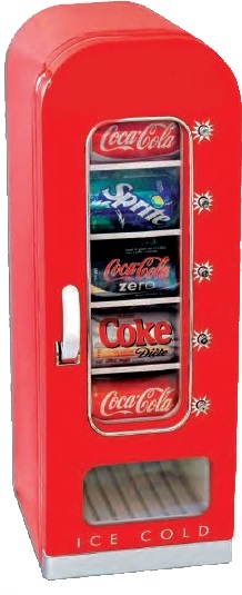 Mini can fridge Coca Cola - Portable refrigerator - for 11L / 12 cans