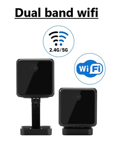 camera with wifi dual band 2,4 or 5 ghz mini security